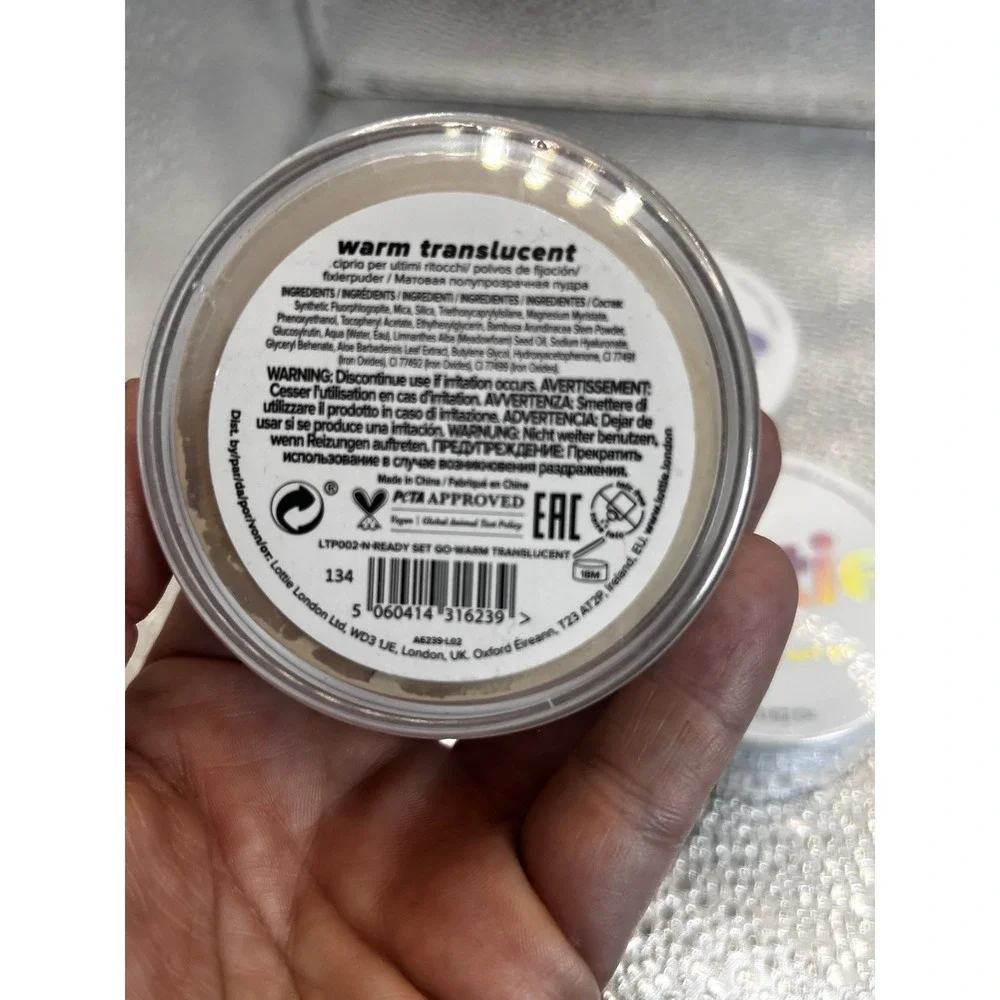 (3) Lottie London Ready Set Go Warm Translucent Setting Powder .52 oz